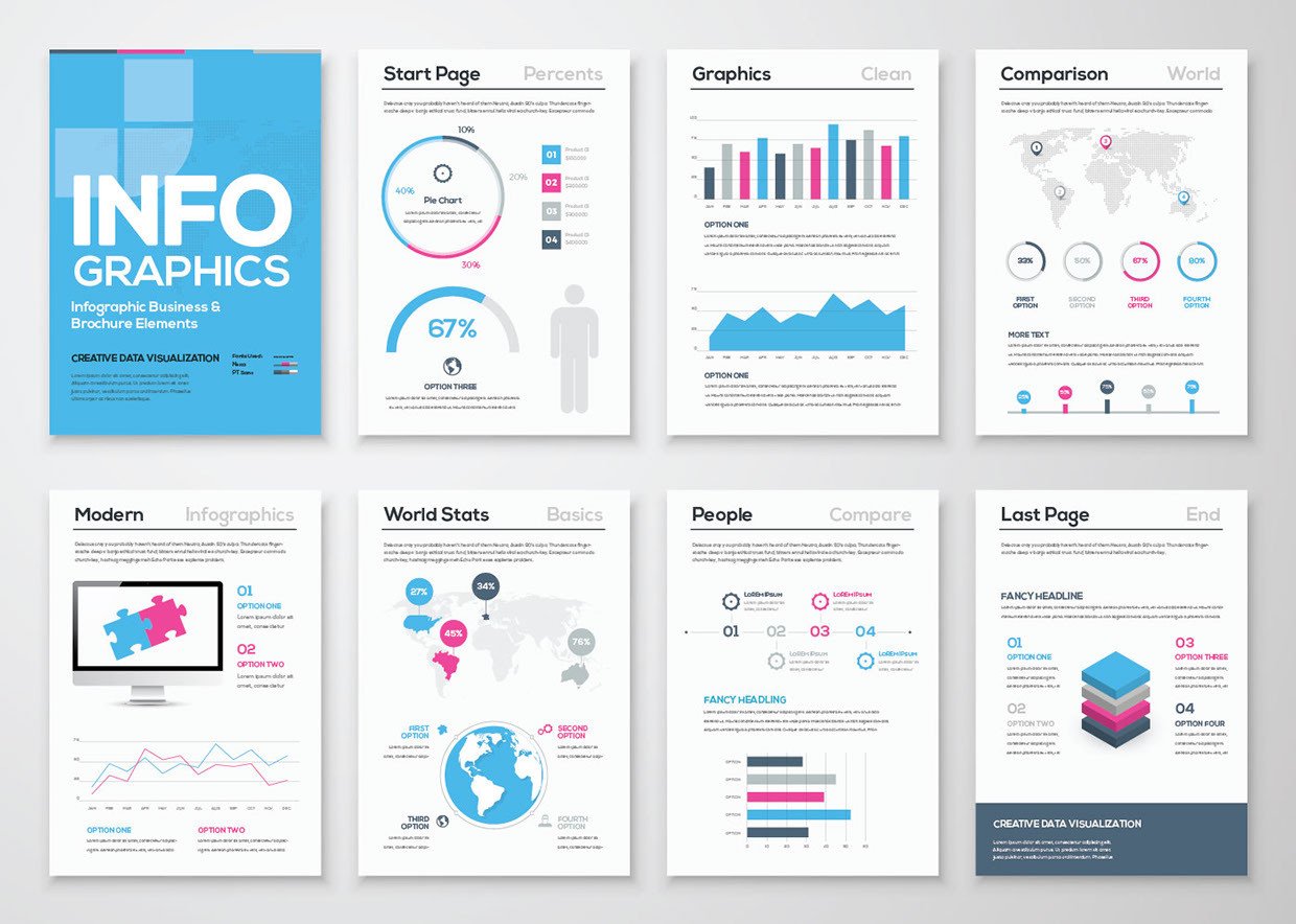 Adobe Illustrator Brochure Templates Infographic Free Brochure Template