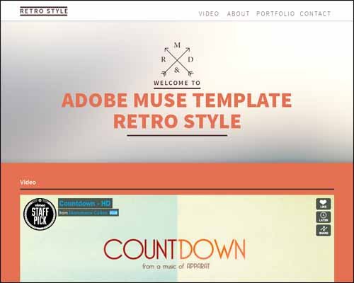 Adobe Muse Free Template Free and Premium Responsive Adobe Muse Templates