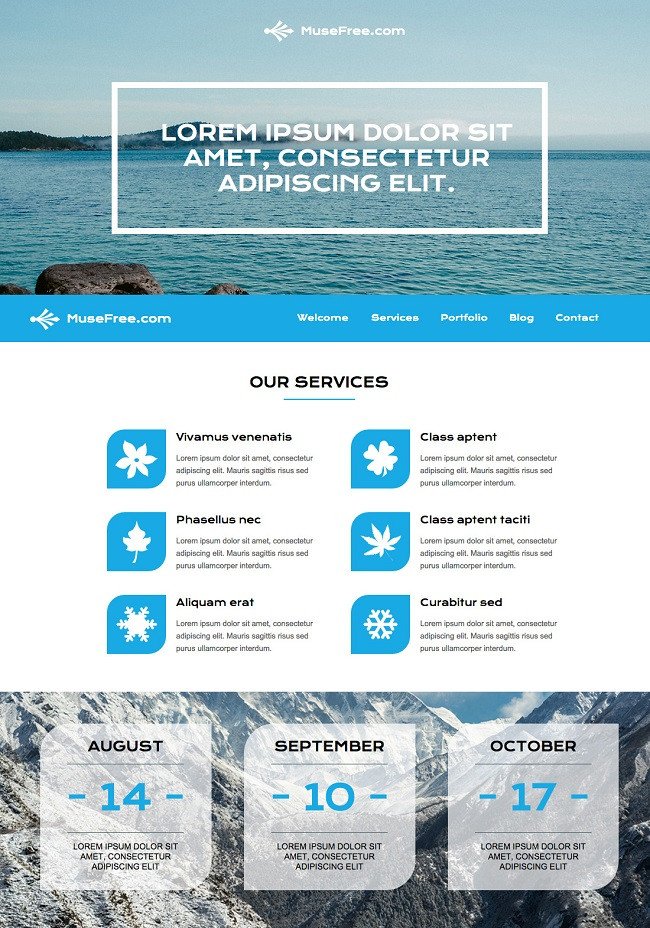 Adobe Muse Free Templates 45 Best Adobe Muse Templates Free & Premium Download