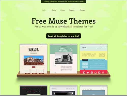 Adobe Muse Free Templates Free and Premium Responsive Adobe Muse Templates