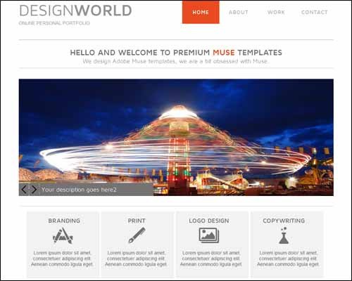 Adobe Muse Free Templates Latest Premium and Free Adobe Muse Templates thedesignblitz