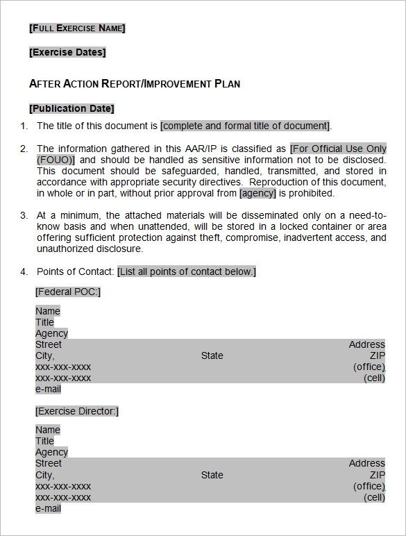 After Action Report Template 15 after Action Report Templates Free Word Pdf Google