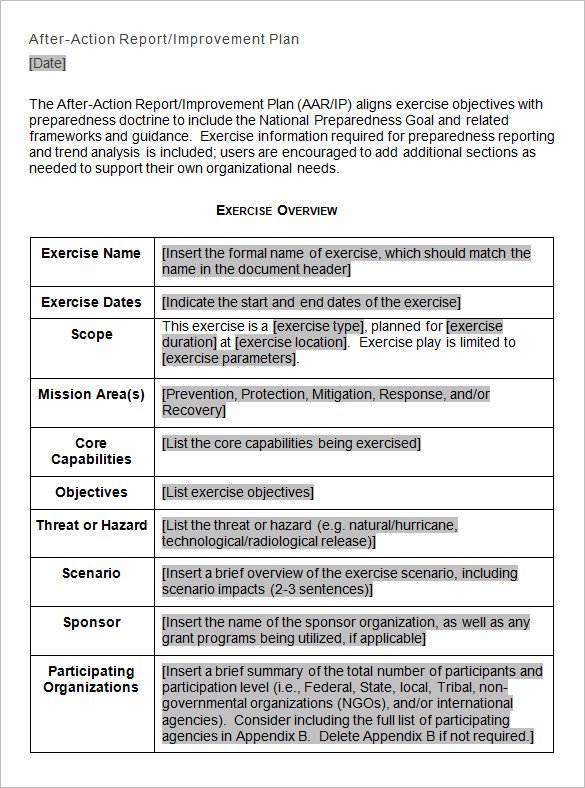 After Action Report Template 15 after Action Report Templates Free Word Pdf Google