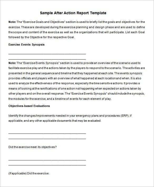 After Action Report Template 7 after Action Report Templates – Free Word Pdf