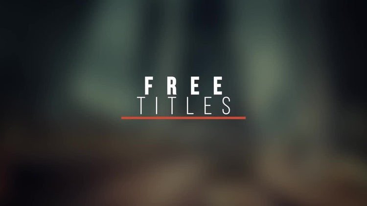 After Effects Templates Free Modern Titles V6 Free after Effects Templates