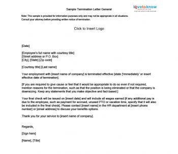 Agent Termination Letter Sample Sample Termination Letters