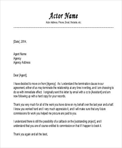 Agent Termination Letter Sample Termination Letter Sample 7 Free Documents In Word Pdf Agent Termination Letter Sample Termination Letter Sample 7 Free Documents In Word Pdf