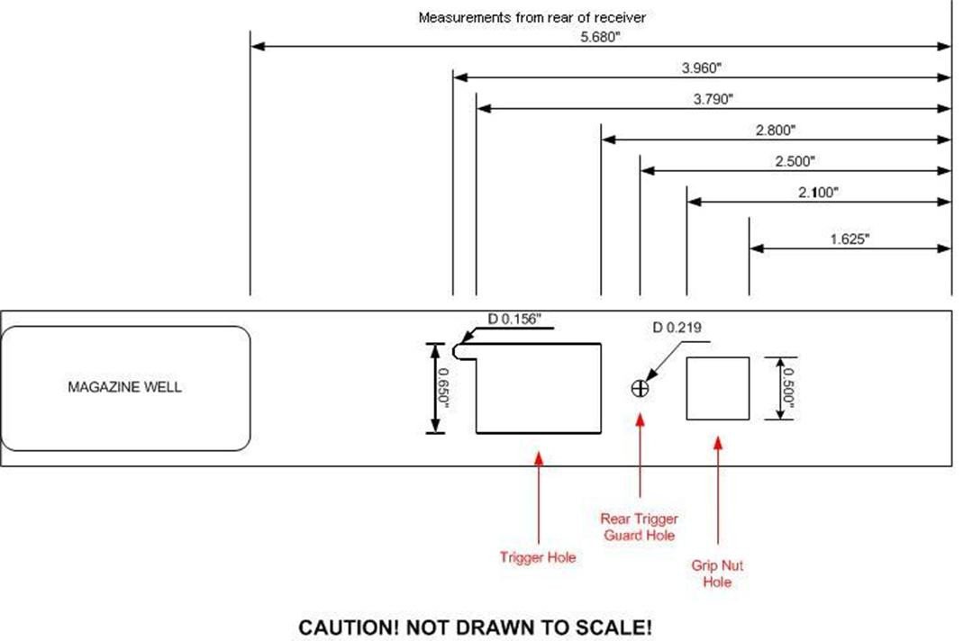 Ak 47 Receiver Template Ak 47 Receiver Blueprint Frompo 1