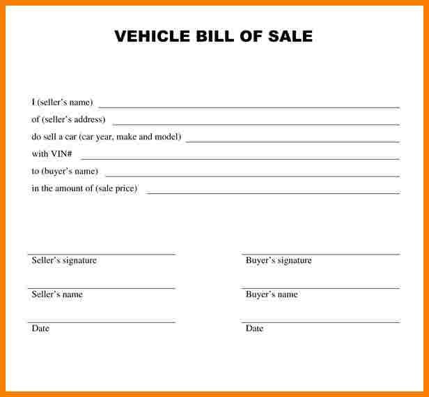 Alabama Bill Of Sale Template 8 Bill Of Sale Alabama Car