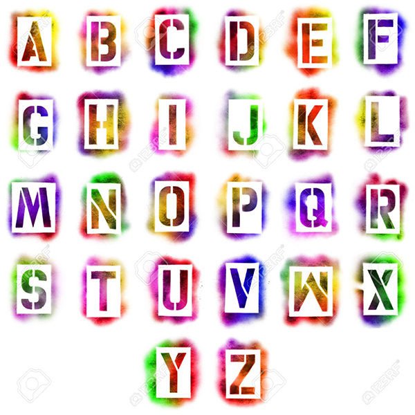 Alphabet Stencils for Painting 43 Best Alphabet Stencils