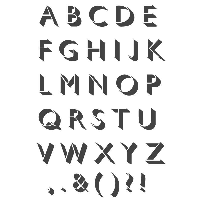 Alphabet Stencils for Painting Alphabet solid Uppercase Letters Stencil Reusable Template