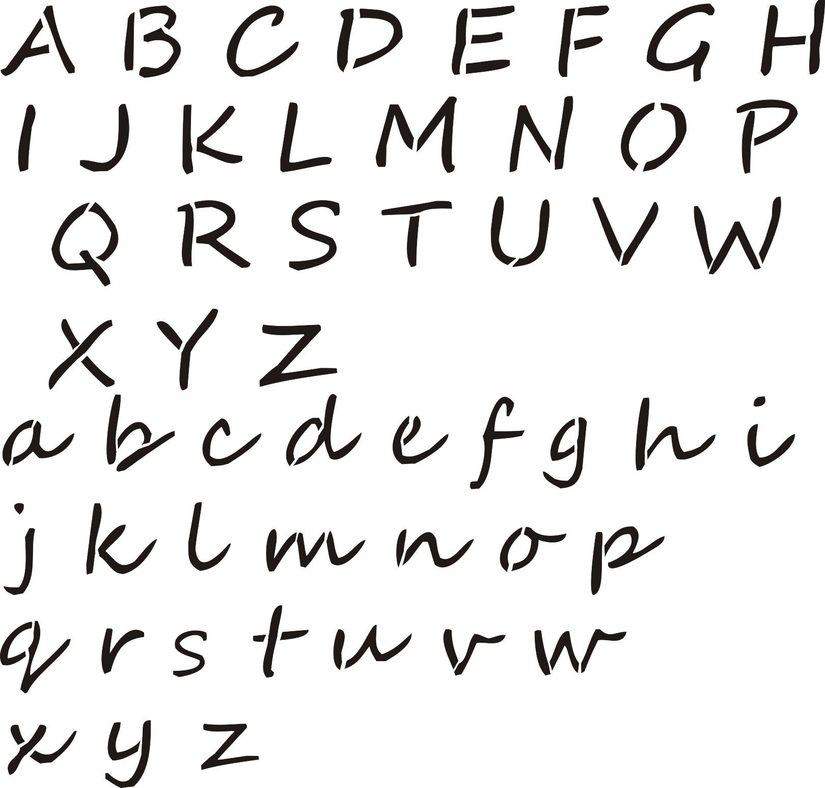 Alphabet Stencils for Painting Letter Stencil Farmhouse Style – Walls Stencils Plaster