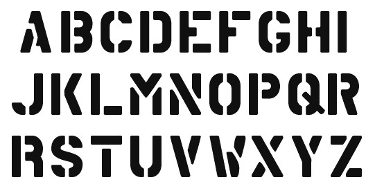 Alphabet Stencils for Painting Stencils On Pinterest