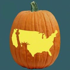 American Flag Pumpkin Carving Template All American Pumpkin Carving Patterns On Pinterest