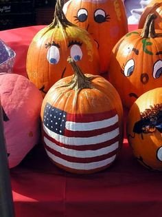 American Flag Pumpkin Carving Template American Flag Patriotic Pumpkin