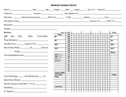 Anesthesia Record Template Excel Adsa