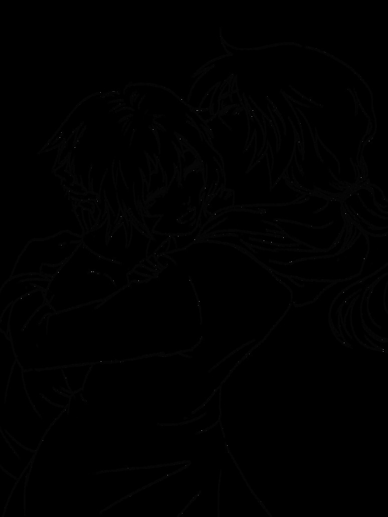 Anime Couple Template Anime Couple Outline Coloring Pages