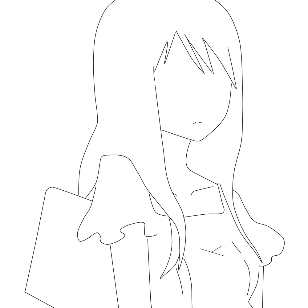 Anime Girl Base Template Free Line Art Feel Free to Use Anime Girl by