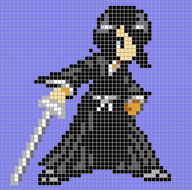 Anime Pixel Art Grid Minecraft Anime Pixel Art