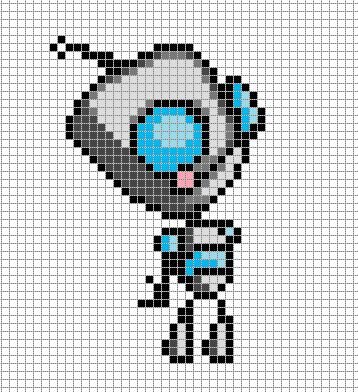 Anime Pixel Art Grid Perler Beads Pixel Art Grid and Art On Pinterest