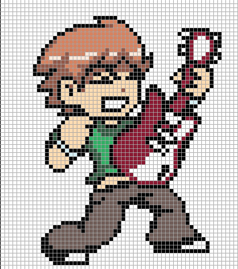 Anime Pixel Art Grid Scott Pilgrim General Pixel Art to Do