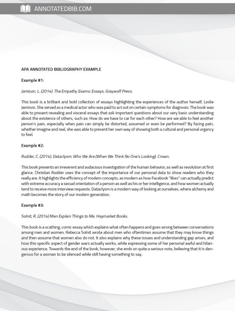 Annotated Bibliography Template Apa See Annotated Bibliography Sample Apa Here