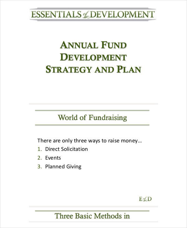 Annual Fundraising Plan Template 55 Strategic Plan Samples Word Pdf