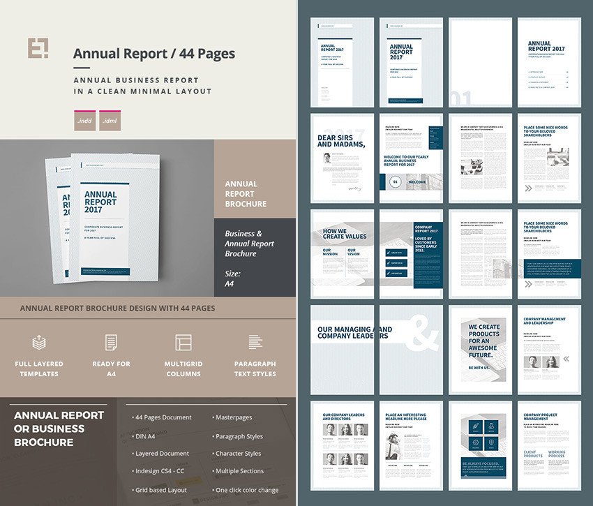 Annual Report Design Templates 15 Annual Report Templates with Awesome Indesign Layouts