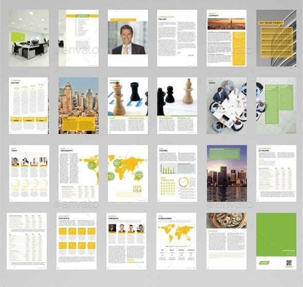 Annual Report Design Templates 40 Best Corporate Indesign Annual Report Templates