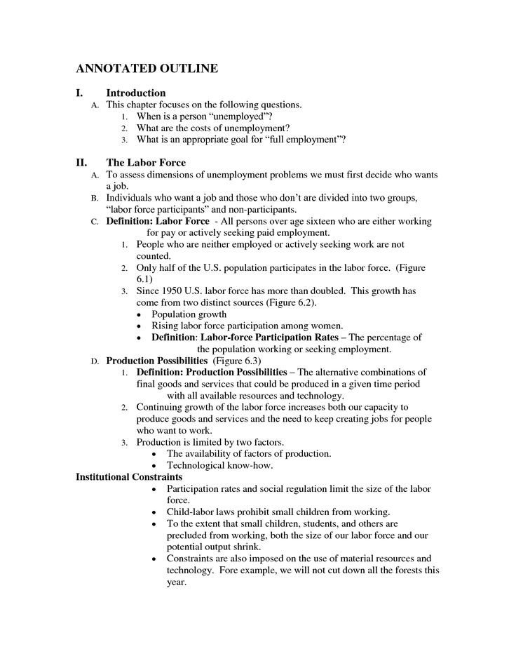 Apa formal Outline Annotated Outline Google Search College