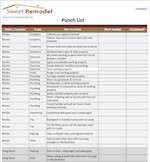 Apartment Punch List Template Punch List Template for Home Remodels In Excel and Pdf