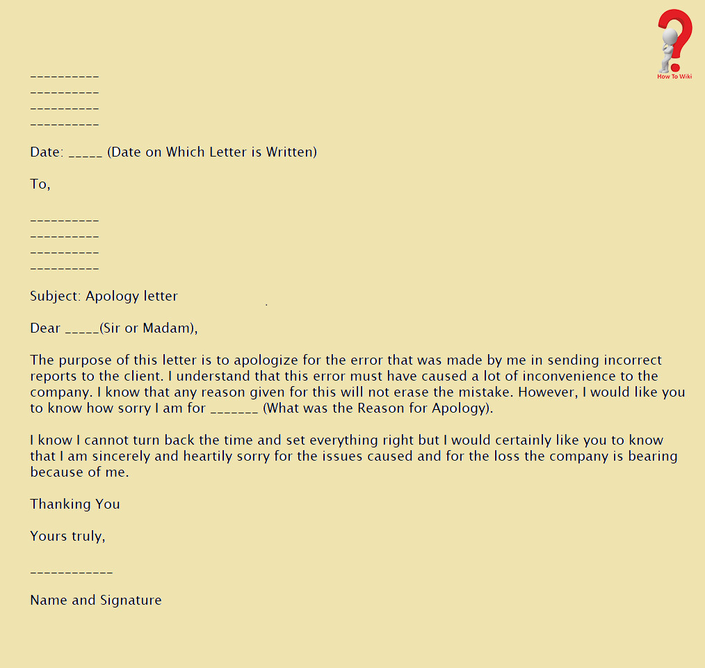 Apology Letter to Boss How to Write Apology Letter to Boss with Example &amp; Sample