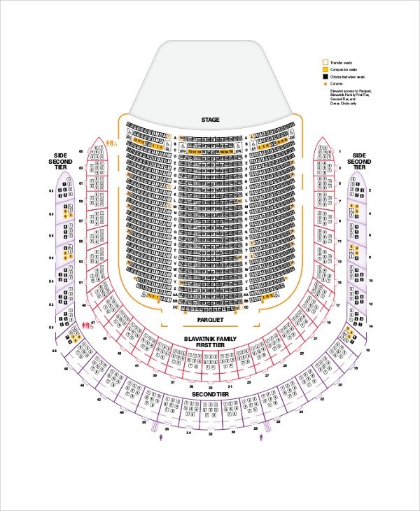 Auditorium Seating Chart Template Sample Seating Chart 8 Documents In Pdf Word