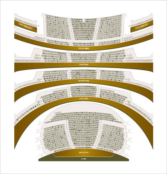 Auditorium Seating Chart Template Seating Chart Template