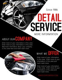 Auto Detailing Flyer Template 800 Customizable Design Templates for Car Detailing