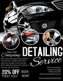 Auto Detailing Flyer Template 800 Customizable Design Templates for Car Detailing