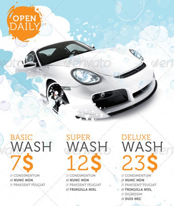 Auto Detailing Flyer Template Car Wash Flyers – 40 Free Psd Eps Indesign format