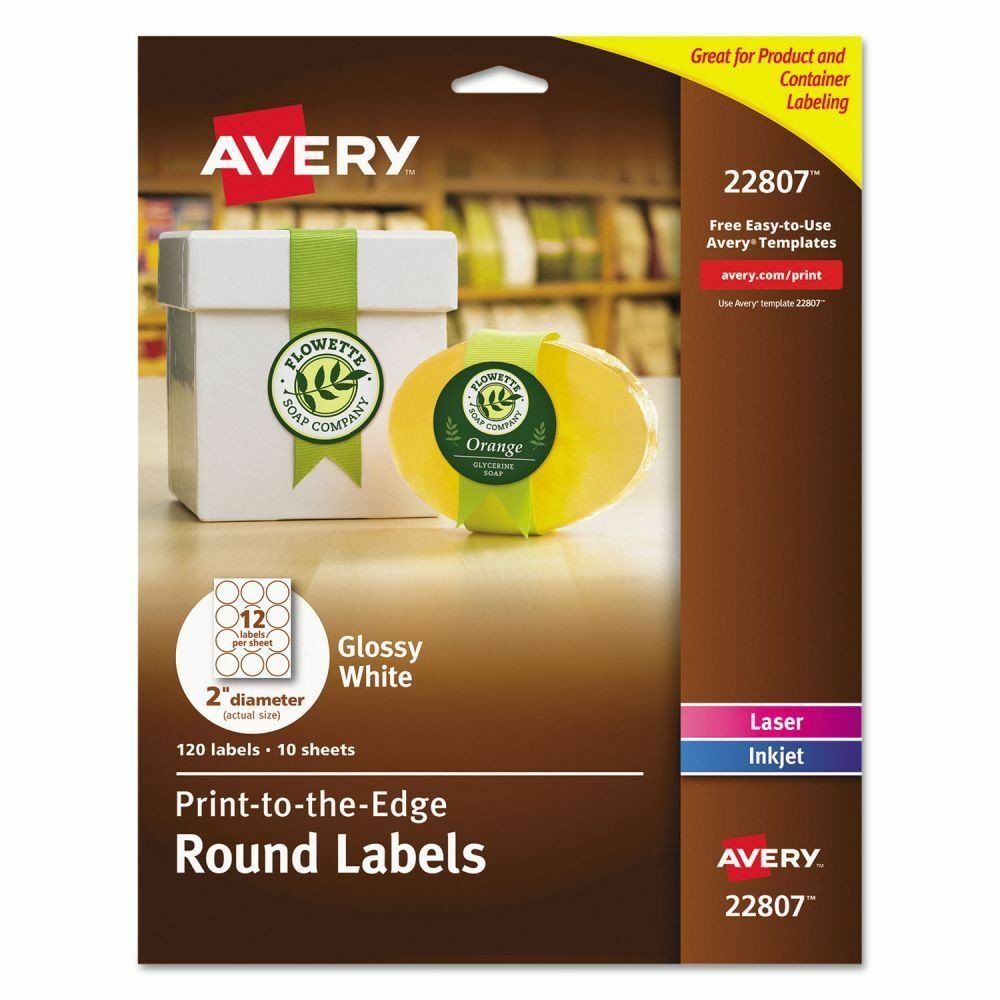 Avery 2 Round Label Template Avery Print to the Edge Round Labels Ave