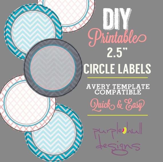Avery 2 Round Label Template Circle Label Sticker Avery Template 2 5 Inch Round Chevron