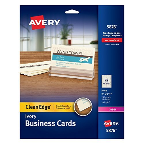 Avery Business Cards Template Avery 5876 Two Side Printable Clean Edge Business Cards