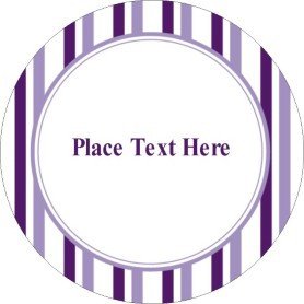 Avery Label Template 22825 Templates Classic Purple Stripes Print to the Edge Round