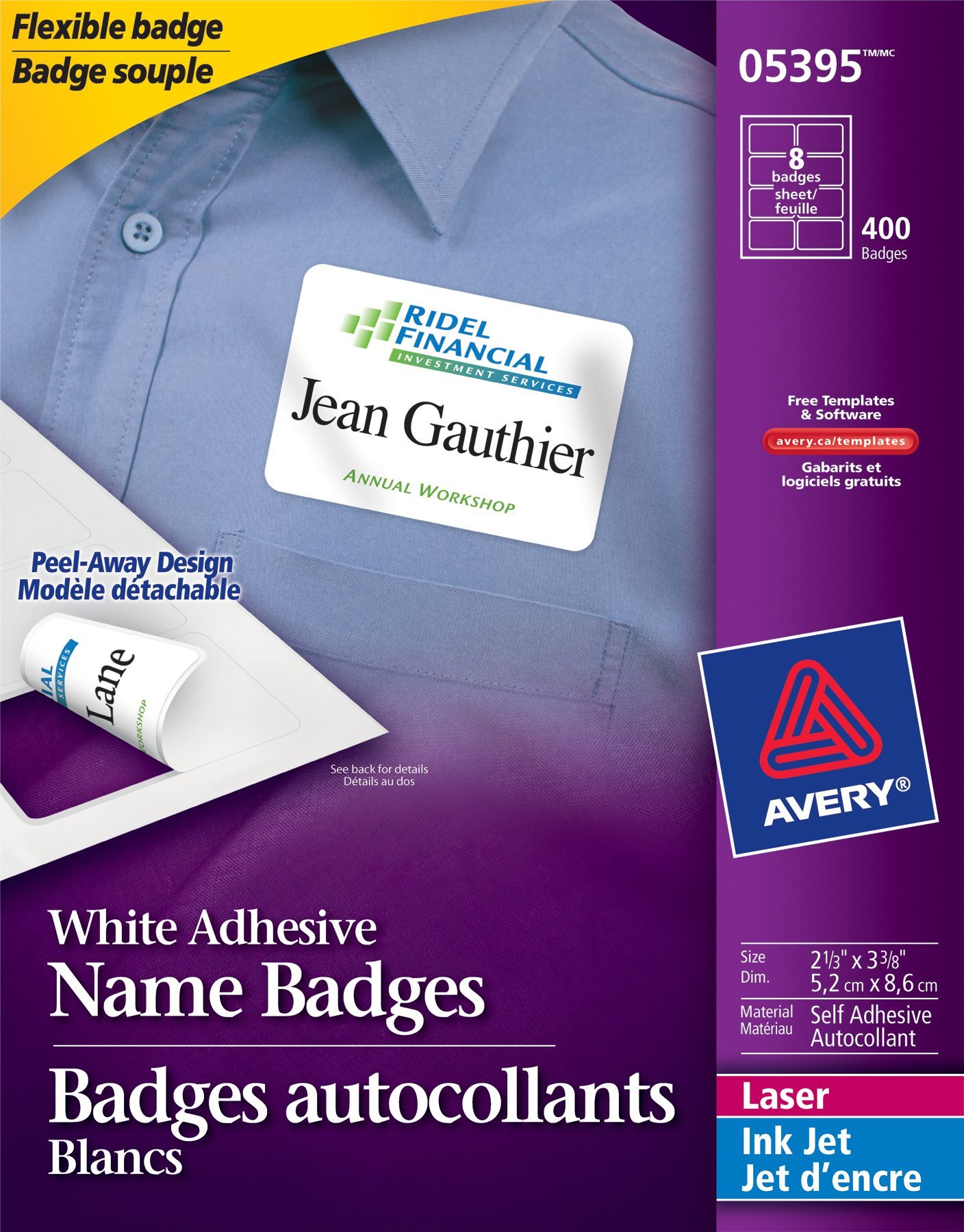 Avery Name Badges Template 5395 Name Badge Labels