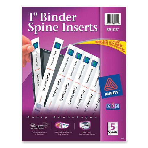 Avery Spine Label Template Printer