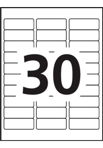 Avery Template 8593 Avery Address Labels 5160 Blank 30 Labels Per Sheet