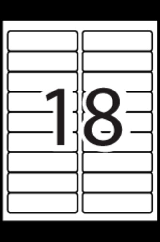 Avery Template 8593 Avery Extra Filing Labels Template 18