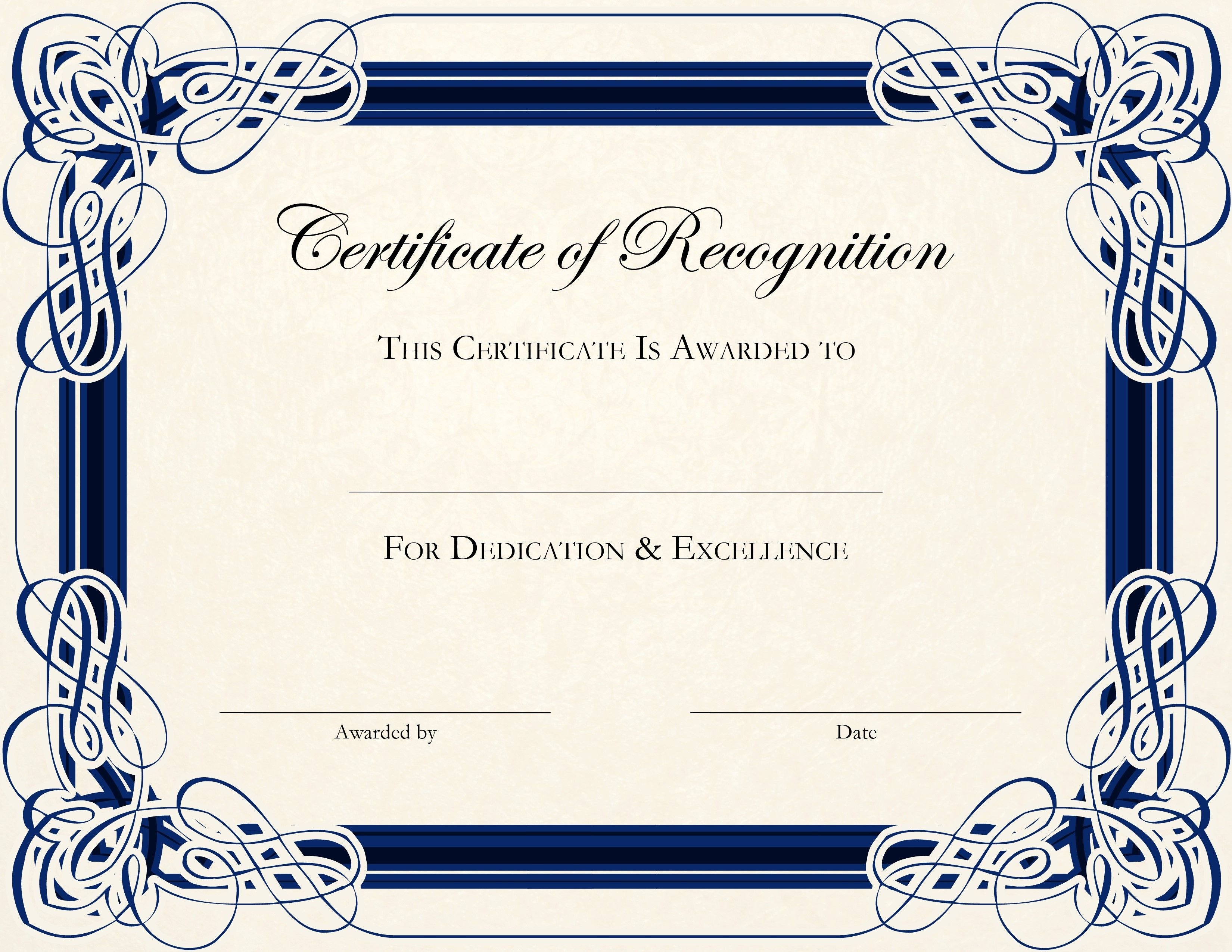 Award Certificate Template Free Free Printable Certificate Templates for Teachers