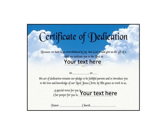 Baby Dedication Certificate Template 50 Free Baby Dedication Certificate Templates Printable