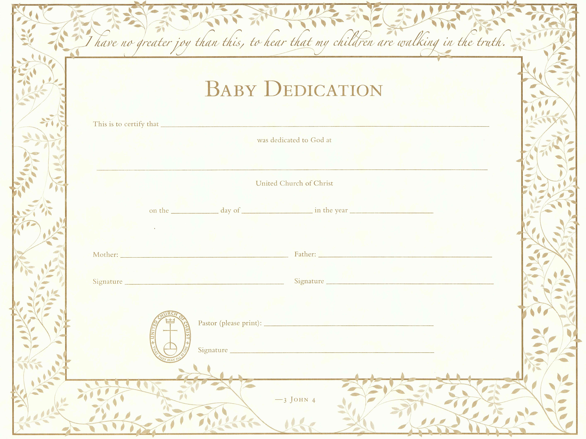 Baby Dedication Certificate Template Baby Dedication Certificate Cake Ideas and Designs