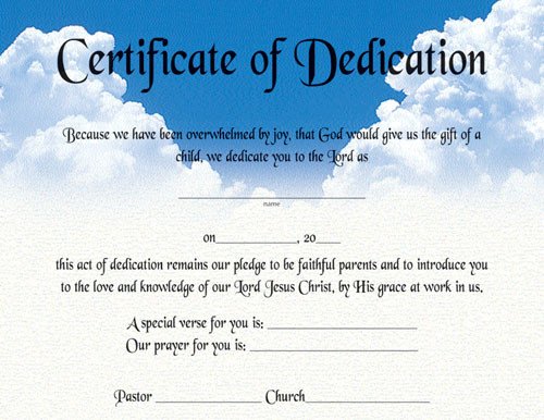 Baby Dedication Certificate Templates Best S Of Baby Certificate Template Free Printable