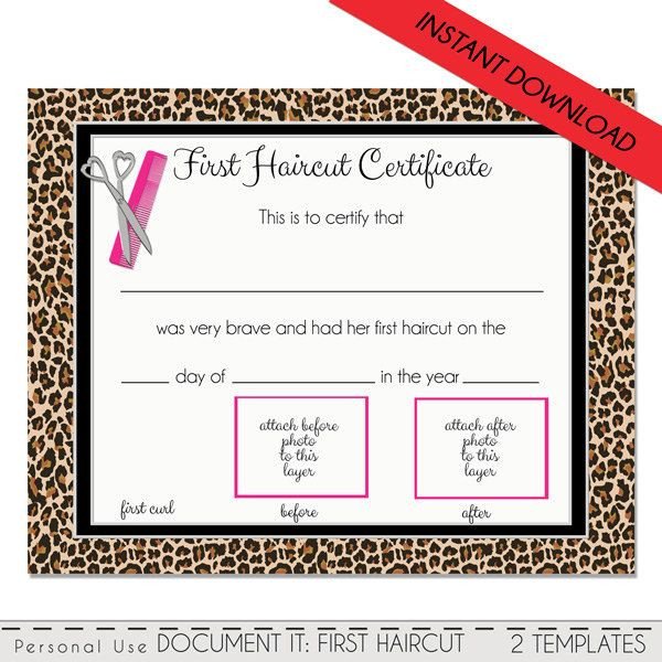 Baby First Haircut Certificate 25 Best Ideas About First Haircut On Pinterest